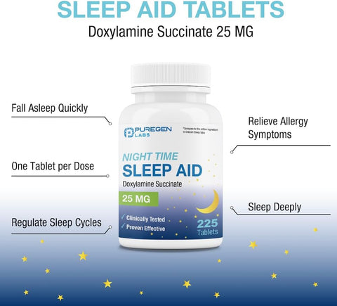 Sleep Aid Doxylamine Succinate 25mg