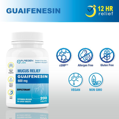 Mucus Relief 12 Hour Extended Release Guaifenesin