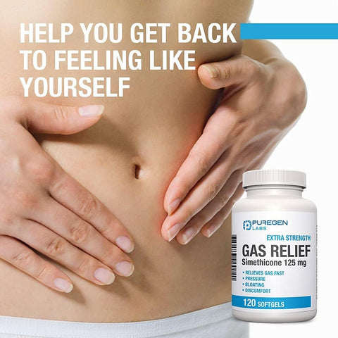 Extra Strength Gas Relief Softgels with Simethicone