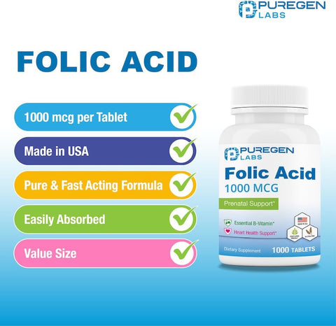 Folic Acid 1000 mcg