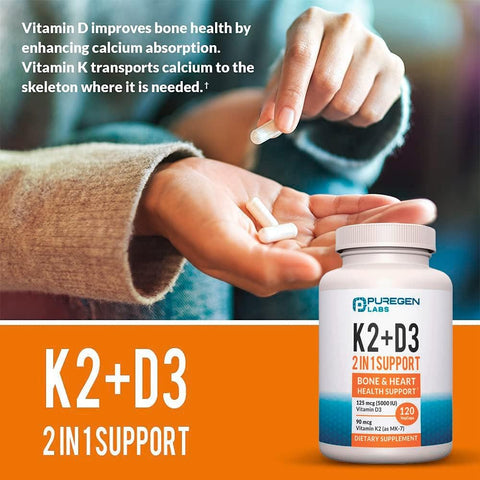 2 in 1 High Potency Formula Vitamin K2 + D3
