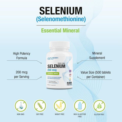 Selenium 200 mcg Yeast Free Essential Mineral