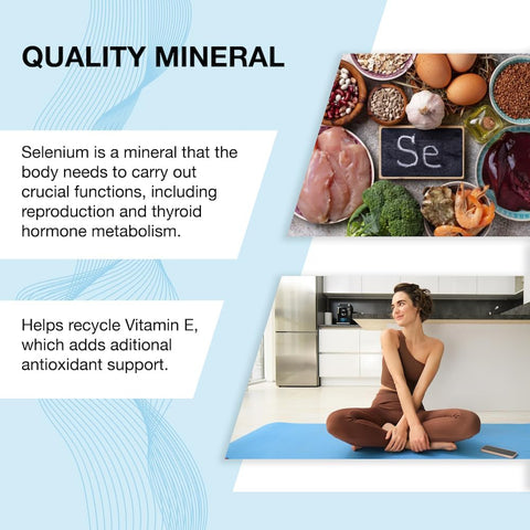 Selenium 200 mcg Yeast Free Essential Mineral
