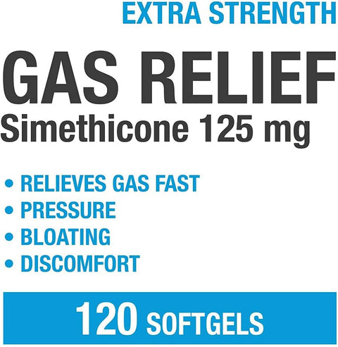 Extra Strength Gas Relief Softgels with Simethicone