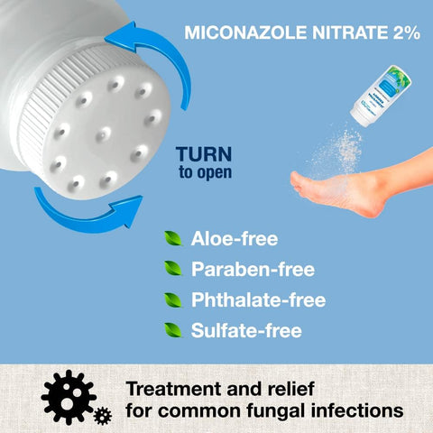 Antifungal Powder with 2% Miconazole Nitrate