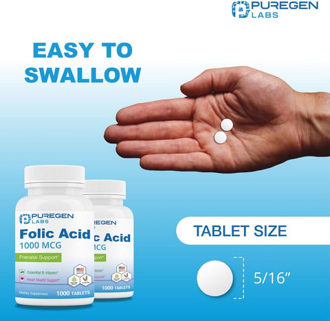 Folic Acid 1000 mcg