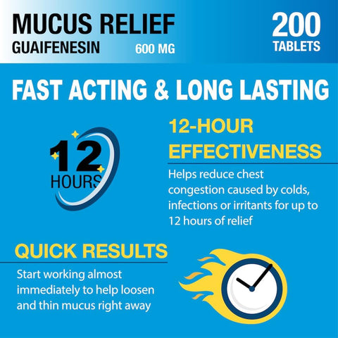 Mucus Relief 12 Hour Extended Release Guaifenesin