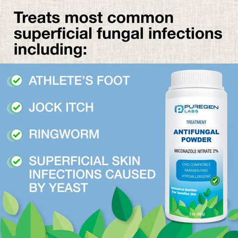 Antifungal Powder with 2% Miconazole Nitrate