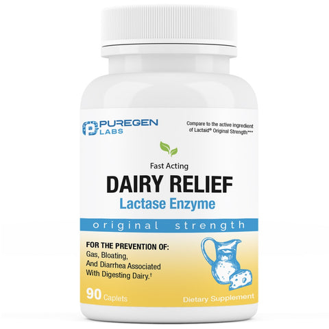 Dairy Relief Natural Lactase Enzyme