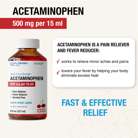 Acetaminophen Liquid 500 mg