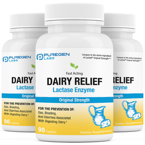 Dairy Relief Natural Lactase Enzyme