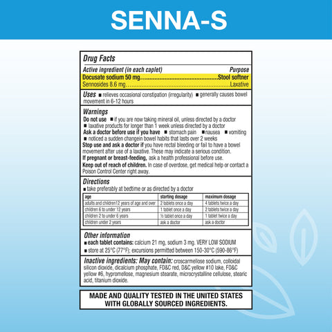 Senna-S 250 Tablets